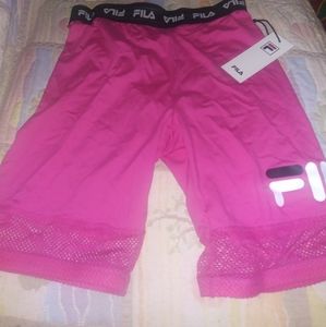 fila mesh biker shorts